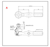 Tie Rod End Kit for '63 to '84 Land Cruiser FJ40 FJ45, LHD