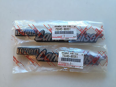 OEM Fender Emblems for '74 to '80 Land Cruiser FJ40 FJ45 FJ55