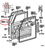 Front door weatherstrip packing / spacer for Land Cruiser FJ40 - Set of 2