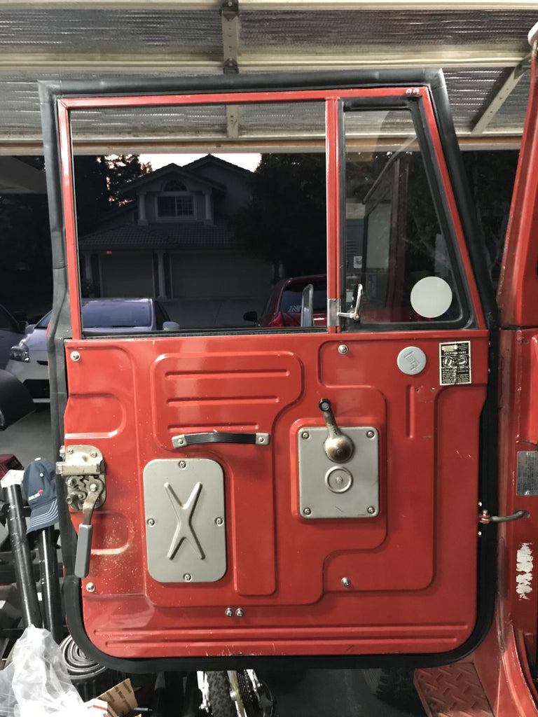 Front Door Seal Weatherstrips for '66 to '74 Land Cruiser FJ40