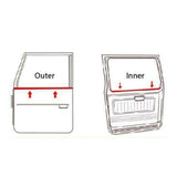 Inner and Outer Window Felt for '81 to '84 Land Cruiser FJ40 Without Vent Window