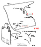 OEM Washer Hose for Land Cruiser FJ40 BJ40 BJ42 FJ60 FJ62 FJ80 FZJ80