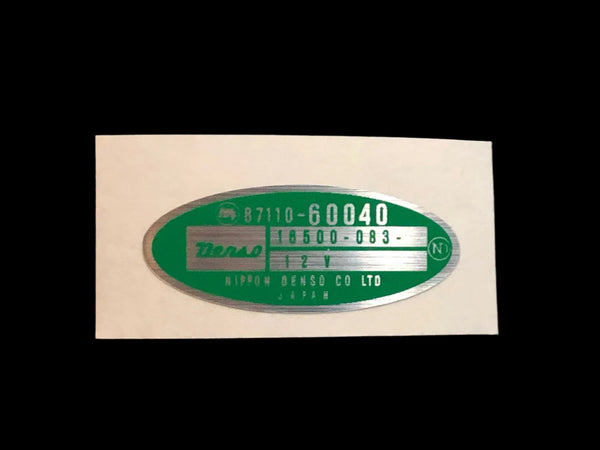 Rear Heater Decal for Pre-'79 Land Cruiser FJ40 – City Racer LLC