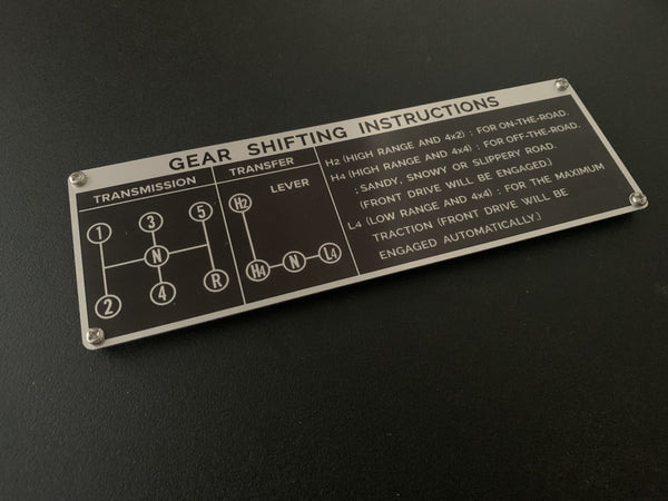 りょうしょうページ Stainless Gear Shift Instruction Plate Screw Kit for Land Cruiser