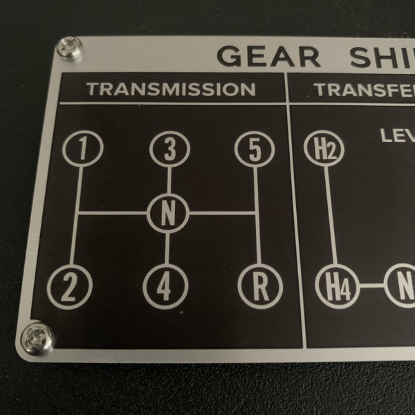 Stainless Gear Shift Instruction Plate Screw Kit for Land Cruiser