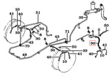 Front Center Brake Hose for '58 to '70 Land Cruiser FJ40 FJ45