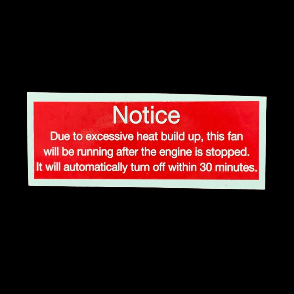 Engine Fans Decal Carb Cooling Fan Decal for Land Cruiser FJ40 FJ62 FZJ80 – City Racer LLC