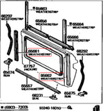 Tail Gate Side Weatherstrips No. 1 for Land Cruiser FJ55 - LH and RH