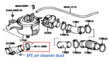 Stainless 75 mm Air Cleaner Hose Clamp for Land Cruiser FJ40 FJ55 FJ62 70 Series FJ80 Pick-up 4Runner
