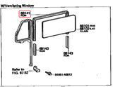 Front Door Glass Run for '75 to '84 Land Cruiser FJ40 FJ45 With Vent Window - Set of 2