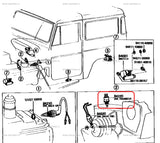 Transfer Lever Select Switch for '73 to '77 Land Cruiser FJ40 FJ45 FJ55 BJ40