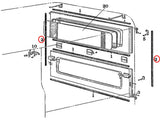 Bi-fold Door Vertical Weatherstrip for '62 to '64 Land Cruiser FJ40