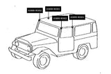 OEM Door Top Bow Packing Set for Land Cruiser FJ40