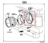 OEM Headlight Housing for Land Cruiser FJ60 - Set of 2