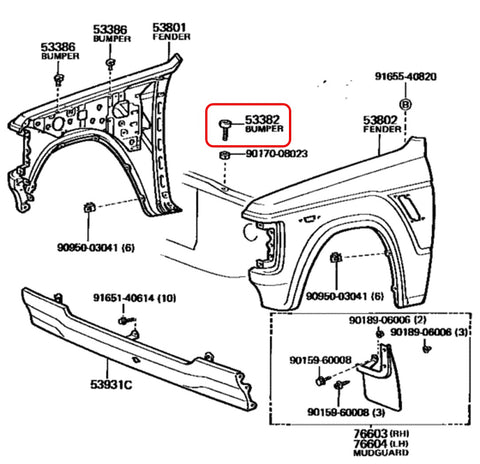 OEM Front Hood Bumper for Land Cruiser FJ60 FJ62