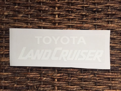 Toyota Land Cruiser Decal (for any Land Cruiser)