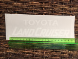 Toyota Land Cruiser Decal (for any Land Cruiser)