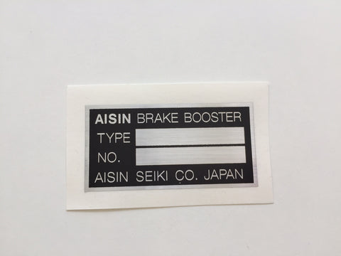 Brake Booster Decal (for any Toyota)