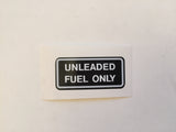 Unleaded Fuel Only Decal for Land Cruiser FJ40 FJ60