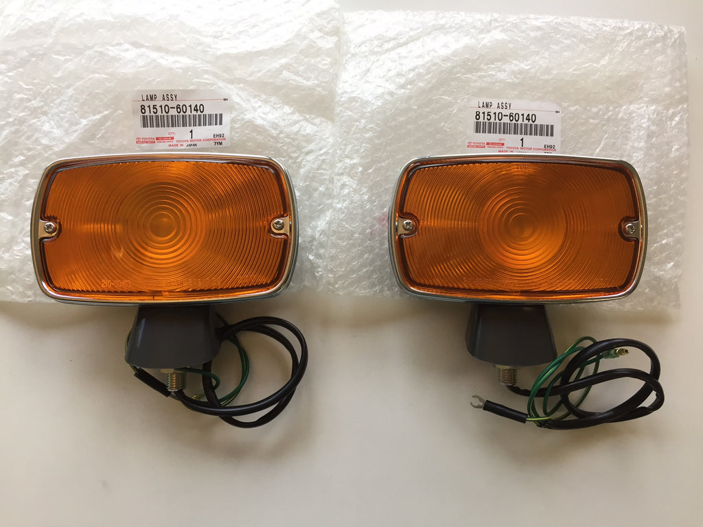 OEM Front Turn Signal Lights for '69 to '70 Land Cruiser FJ40 - Set of 2