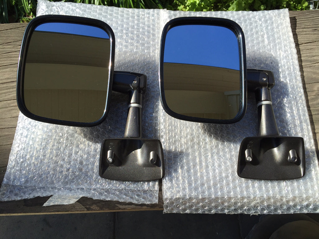 Pair Chrome Door Mirrors With LED Lights – For Toyota Land Cruiser 60/70 Series (FJ60 HJ60 FJ62 FJ70 FJ75)