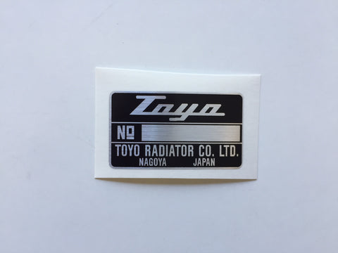 Toyo Radiator Decal for Land Cruiser FJ40 FJ55