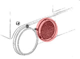 OEM Reflector for '73 and Earlier Land Cruiser FJ40