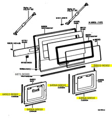 Rear Swing Out Gate Weatherstrip Kit for '74 and Earlier Land Cruiser FJ40