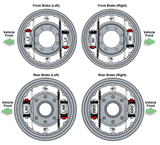 Wheel Cylinder Set - Front, for '72 to '75 Land Cruiser FJ40 FJ55